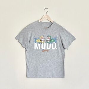 Hasbro Hungry Hungry Hippos “Mood.” Retro Board Game Gray T Shirt Adult Medium
